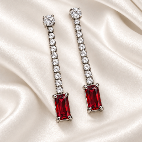 AMOUR DE LUNA - RUBY - EARRINGS