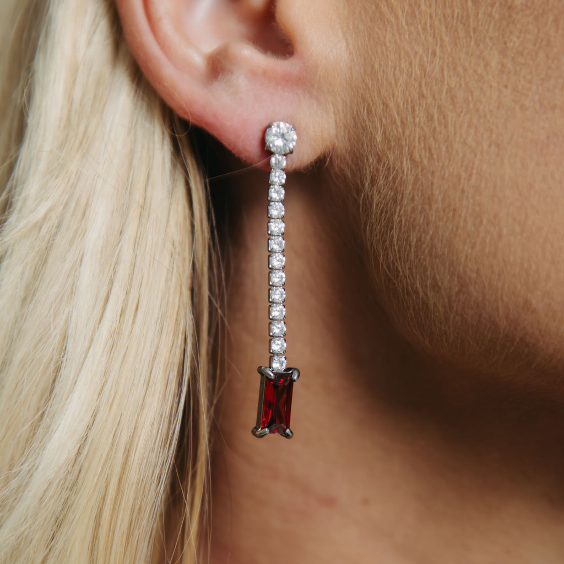 AMOUR DE LUNA - RUBY - EARRINGS